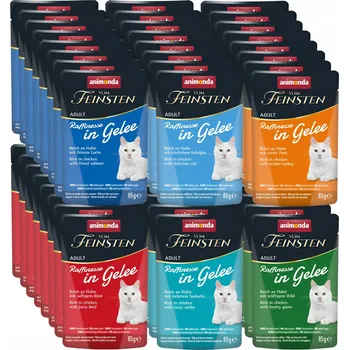 Krmivo pro kočku Vlhké krmivo pro kočky Animonda 85 g mix chutí kapsička 48 ks