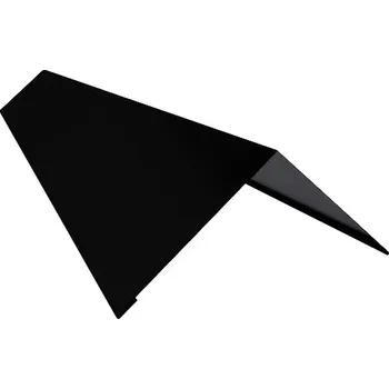 Hřebenáč klasik r.š.200mm Al Hliník 0.6mm lakovaný RAL 9005 černá dl.2m