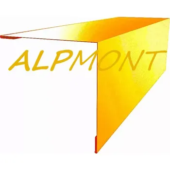 Rohová lišta s koncovým vyztužením r.š.100mm Měď Cu dl.2m