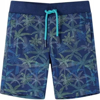 DĚTSKÉ KRAŤASY SE STAHOVACÍ ŠŇŮRKOU TMAVĚ MODRÉ VELIKOST 104