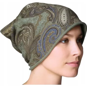 Čepice Čepice dámská Beanie italská tenká "smerfetka" tmavě zelená we