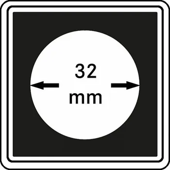 Kapsle na mince Carrée 32 mm - 4 ks Kapsle na mince CARRÉE 32 mm