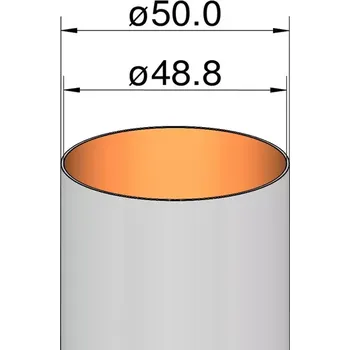 RC model ostatní Klima Papírová trubka 50mm / 500mm