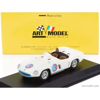 autíčko Art-model Ferrari 750 Monza Spider S/n.0498 N 3 Winner Road America Elkhart Lake 1955 Phil Hill 1:43 Bílá
