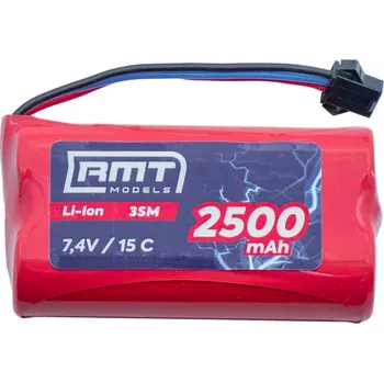 RC náhradní díl RMT models Li-Ion 2500 mAh 7,4V 15C SM-3P