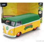 Jada Volkswagen T1 Van 1962 - Ninja Turtles - Tartarughe Ninja 1:32 Černá Zelená