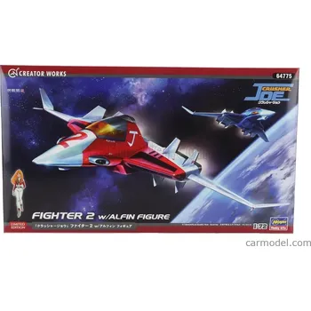 Plastikový model Hasegawa Tv series Fighter 2 Airplane Joe Crusher With Alfin Figure 1:72 /