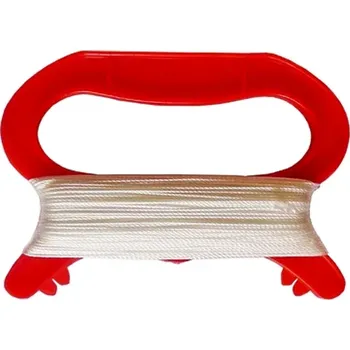 Létající drak RCprofi Náhradní rukojeť se šňůrou 50 m, červená