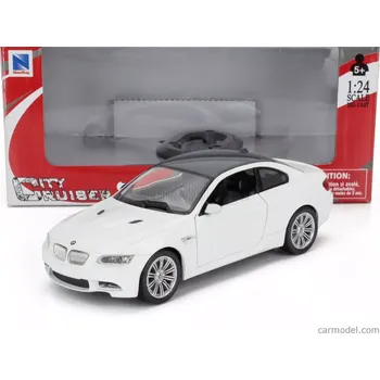 autíčko Newray BMW 3-series M3 (e92) Coupe 2007 1:24 Bílý Uhlík