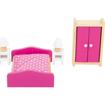 Domeček pro panenku Small foot by Legler Small Foot Nábytek do domečku ložnice - poškozený obal