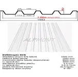 Trapézový plech 50/N lakovaný pozink 0.5mm RAL 9010 bílá dl.4mb (Kvalitní Česká pozinkovaná plechová krytina Evromat Lakovaná)
