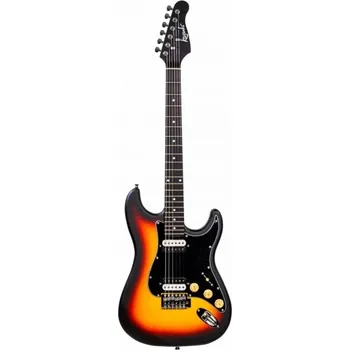 Elektrická kytara ELEKTRICKÁ KYTARA STRATOCASTER 4/4 PLNOHODNOTNÁ 6 STRUN SUNBURST KAZUKI