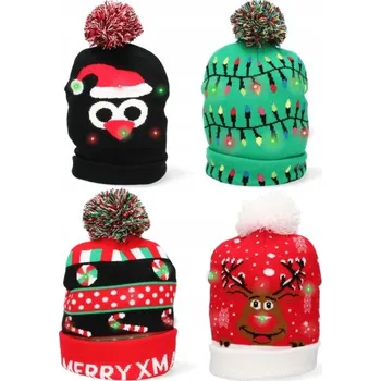 Čepice KŘEČEK zimní čepice beanie vícebarevná, univerzální velikost