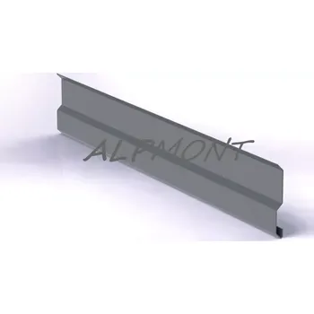 Krycí lišta r.š.100mm Al Hliník lakovaný RAL 7037 prachová šedá dl.2m