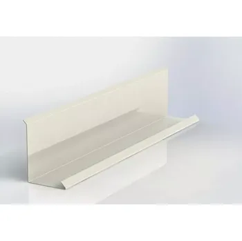 Lemování zdí klasik r.š.200mm Al Hliník lakovaný RAL 9010 bílá dl.2m