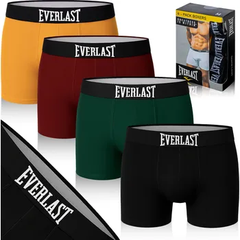 Boxerky Everlast Pánské boxerky EV004 Mix Barev Bavlna 4 kusy Velikost XL