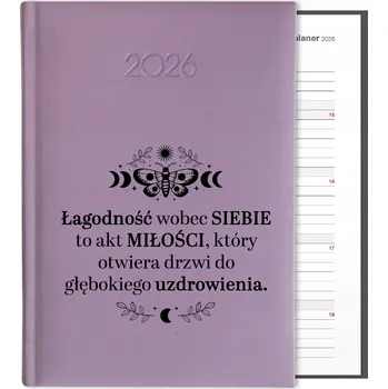 Kalendář Knižní kalendář 2026 A5 FunnyCase fialový