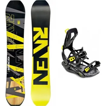 Snowboard Raven Barracuda Carbon Lime snowboard + Raven FT360 black/lime vázání 159 cm + L (EU 41-44) + DÁREK + Doprava ZDARMA