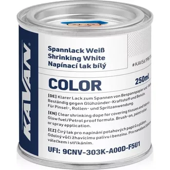 RC vybavení KAVAN napínací lak COLOR, bílý, 250ml
