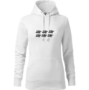 Dámská mikina 30 narozeniny - Mikina dámská Cape s kapucí - 2XL ( Bílá )