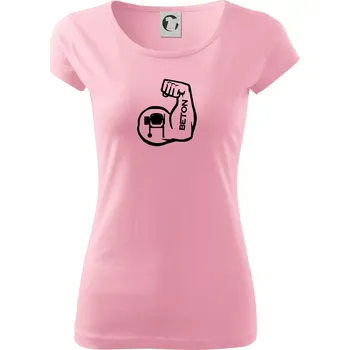 Dámské tričko Beton svaly - Dámské triko Pure - XS ( Růžová )