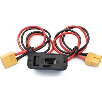 RC náhradní díl KONECT MAXI vypínač s nabíjecí zdířkou/kabelem - s XT60 na XT60