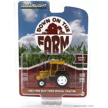 autíčko Greenlight Ford usa 6610 Tractor Tiger Special 1983 1:64 Žlutá