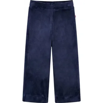 Chlapecké kalhoty DĚTSKÉ SAMETOVÉ KALHOTY TMAVĚ MODRÉ VELIKOST 128