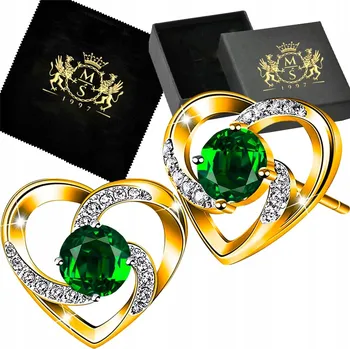 Náušnice Náušnice Mennica Świdnicka srdce zlaté