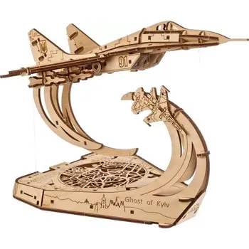 3D puzzle Ugears 3D dřevěné mechanické puzzle The ghost of Kyiv