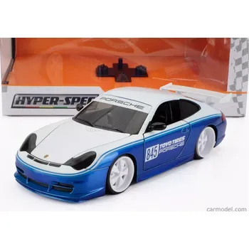 autíčko Jada Porsche 911 996 Gt3 Toyo Tires N 845 Racing Coupe 1999 1:24 Bílá Modrá