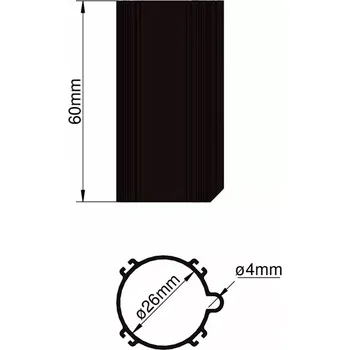 RC model ostatní Klima Základna 26mm 4-stabilizátory černá