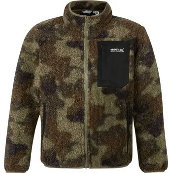 Dětská móda Dětská mikina REGATTA OUTDOORS FRANKIE WARM JR 9/10Y Zelená, Tmavě zelená, Černá