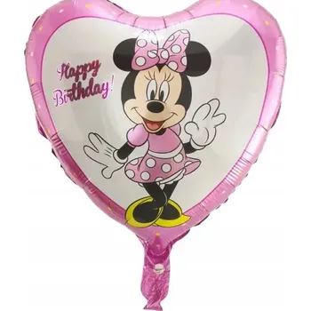 Balónek Fóliový balónek myšák Mickey srdce Všechno nejlepší k narozeninám