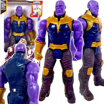Figurka THANOS VELKÁ INTERAKTIVNÍ FIGURKA RUKAVICE LED SVÍTÍ ZVUK POHYBLIVÁ 30 CM