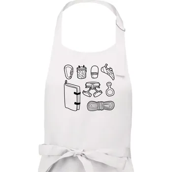 Kuchyňská zástěra Climbing Wall Gear - Dámská zástěra na vaření - Univerzální velikost ( Bílá )