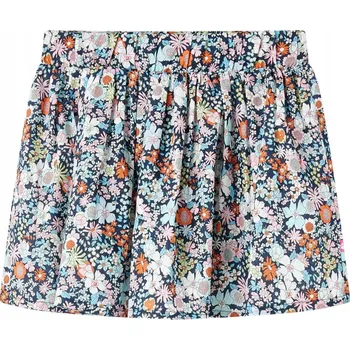 Dívčí sukně Dětská sukýnka s květinovým vzorem, tmavě modrá, velikost 104