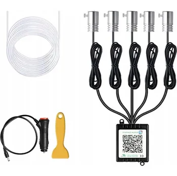 Osvětlení interiéru vozidel RGB LED auto osvětlení 6M optické vlákno - Osvětlení interiéru auta