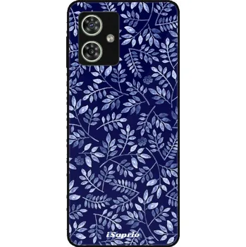 Pouzdro na mobilní telefon Lesklý kryt iSaprio pro Motorola Moto G54 5G - Blue Leaves 05 (Lesklý obal, elegantní kryt a pouzdro iSaprio Exclusive na mobil Motorola Moto G54 5G - Blue Leaves 05 - luxusní vzhled, pružné boky z TPU, kompletní ochrana hran a fotoaparátu, česká výroba)