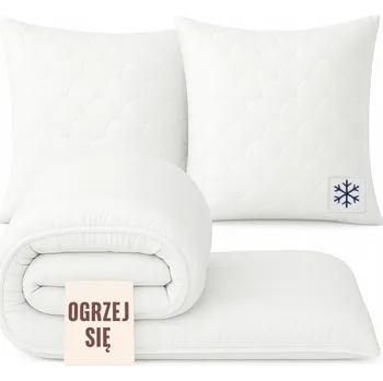 přikrývka Sada |TEĎ TEPLO| Zimní souprava přikrývka 140x200 + 2x polštář 70x80