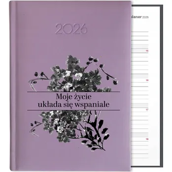 Kalendář Knižní kalendář 2026 A5 FunnyCase fialový