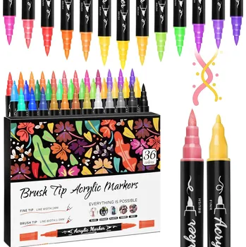 Akrylové Fixy 3 6 Ks . fixy fixy popisovače sada VODĚODOLNÉ S BARVOU