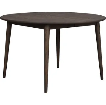 Jídelní stůl Rowico Kulatý jídelní stůl, rozkládací, hnědý dub, Ø120-165 cm, Tyler