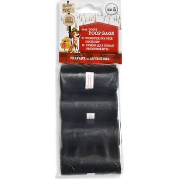 sáček na exkrement Barry King, sáčky na psí exkrementy, 4 role x 20 ks, černé