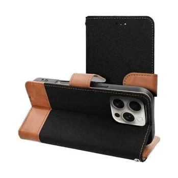 Pouzdro na mobilní telefon Pouzdro JEANS Book pro IPHONE 16 Pro Max černé - OEM + zdarma možnost vyzkoušet a vrátit zboží do 30 dní