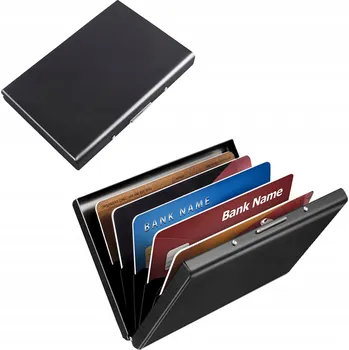 Obal na doklad METALOVÉ POUZDRO NA KARTY S RFID BLOKACÍ