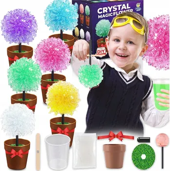 Dětská vědecká sada PĚSTOVÁNÍ KRYSTALŮ EDUKAČNÍ SADA KRYSTALY STROMEČEK VĚDA XXL