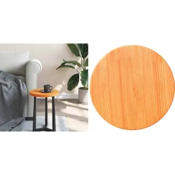 Konferenční stolek Voskovaný bronz, Stolová deska, kulatý, borové dřevo, 5 cm, Ø30x2