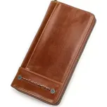 Contacts® pánská kožená peněženka Servilio Světlé Hnědá