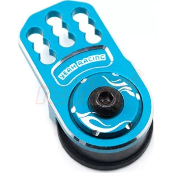RC náhradní díl Yeah Racing Hliníkový servo saver, modrý
